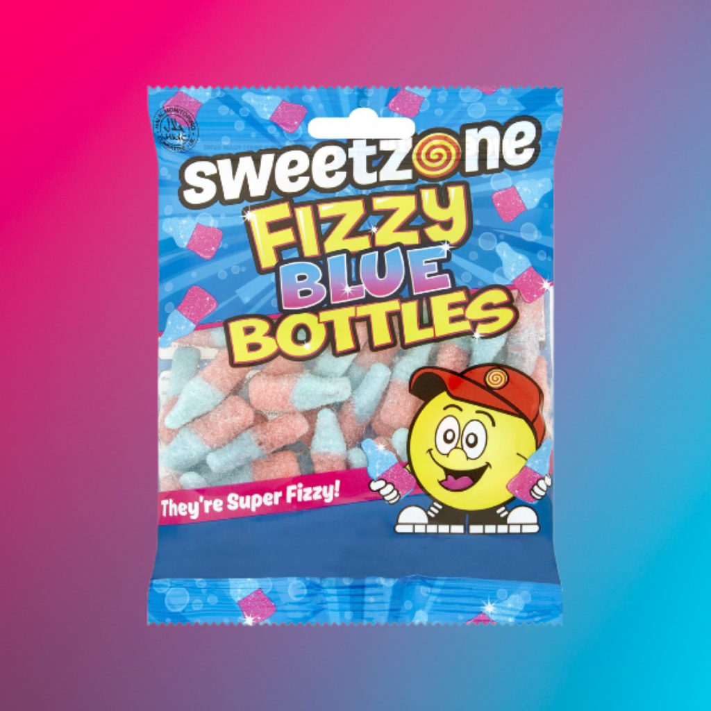 Sweetzone Fizzy Blue Bottles 90g