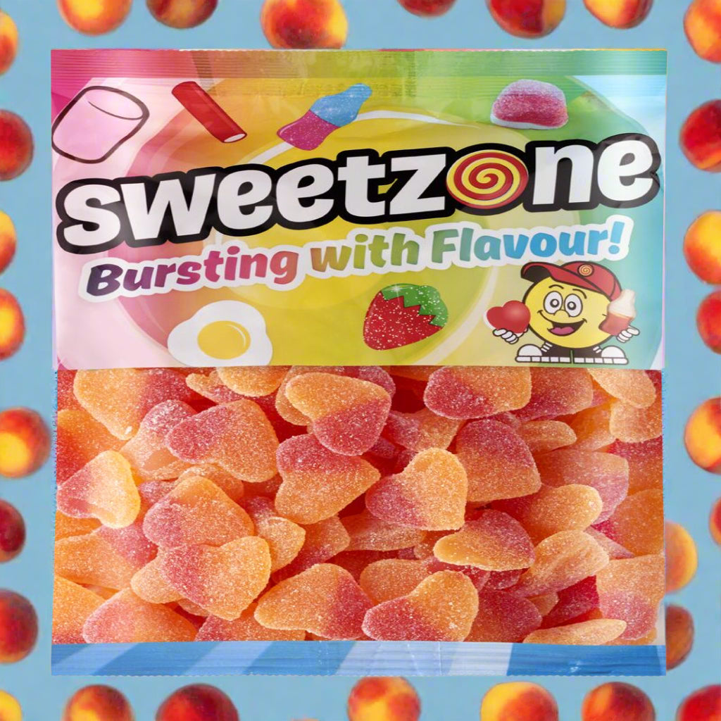Sweetzone Fizzy Peach Hearts 1kg