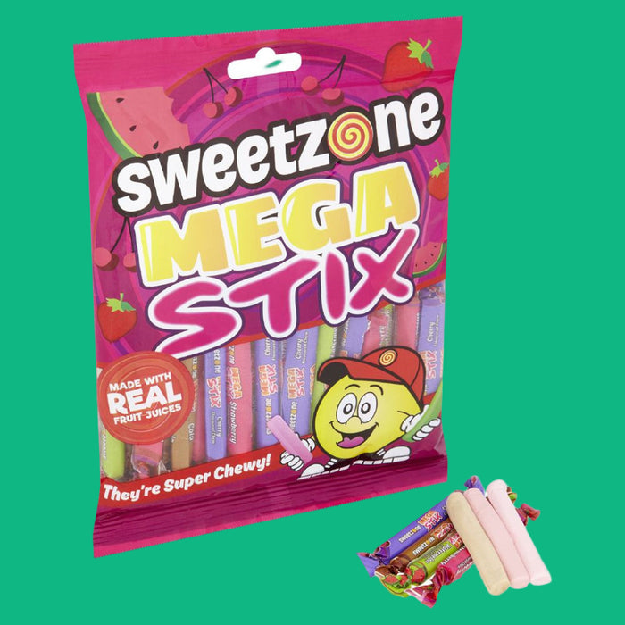 Buy Sweetzone Mega Stix 200g at SnacksOnline.co.uk
