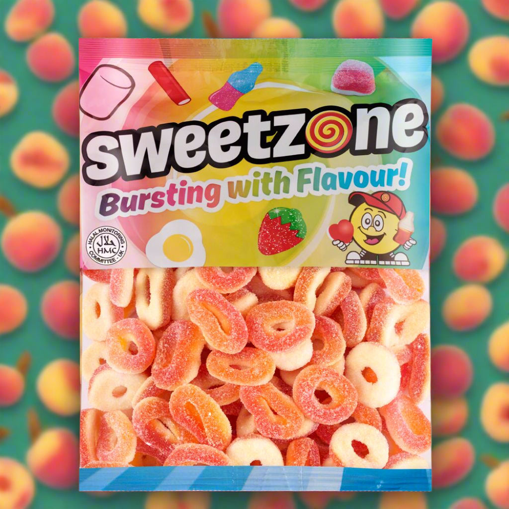 Sweetzone Peach Rings 1kg Bag