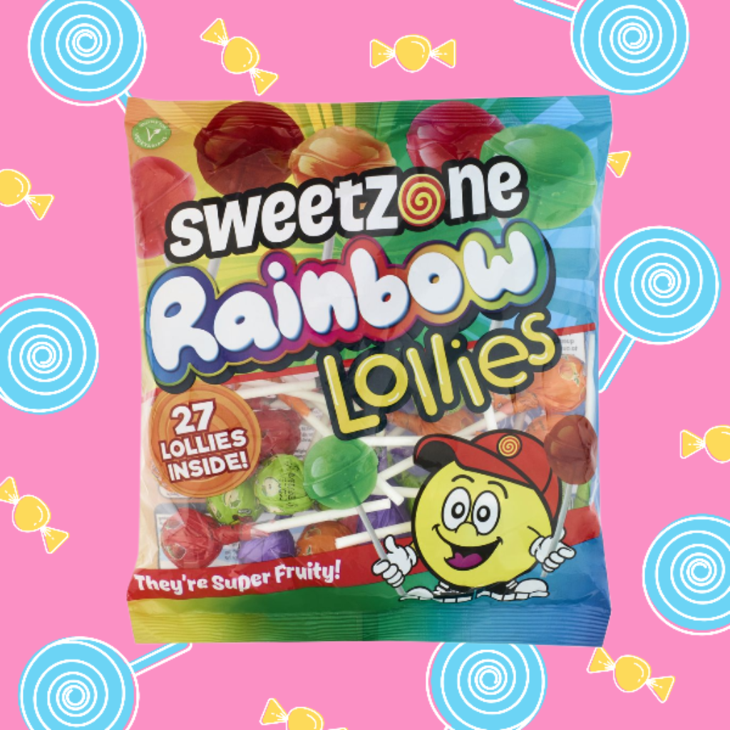 Sweetzone Rainbow Lollies 182g