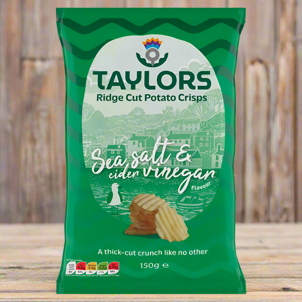 Taylors Sea Salt & Cider Vinegar Ridge Cut Potato Crisps 150g