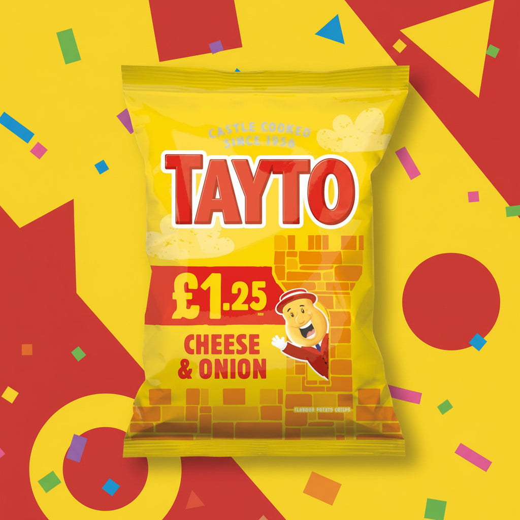 Tayto Cheese & Onion Flavour Crisps 65g Bag £1.25