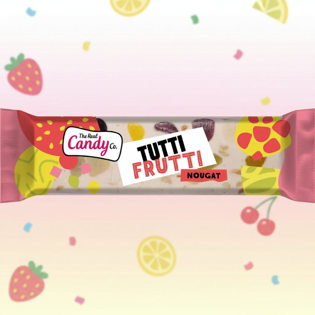 The Real Candy Co. Tutti Frutti Fruity Nougat Bar 130g