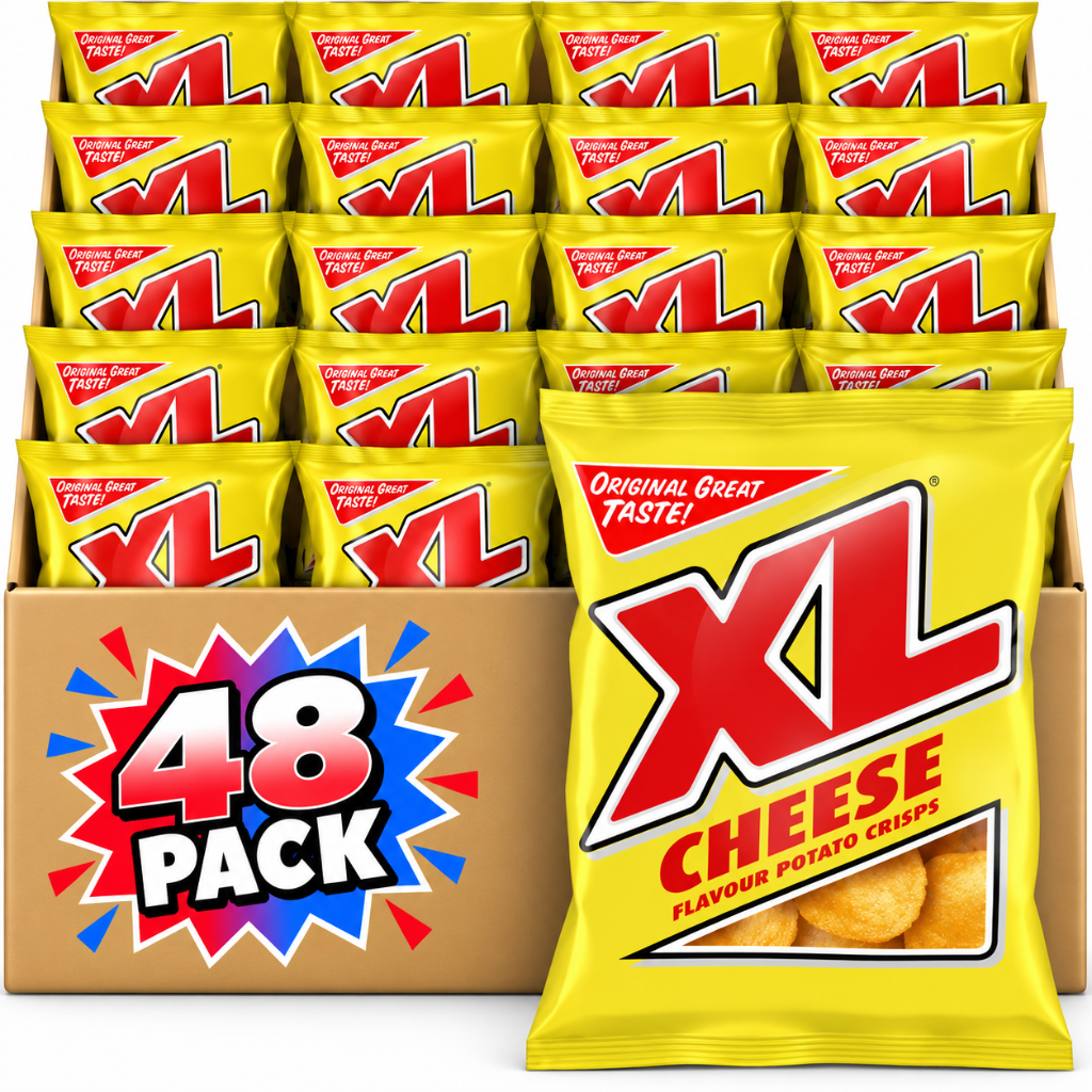 XL Cheese Flavour Potato Crisps 32.5g 48 Pack