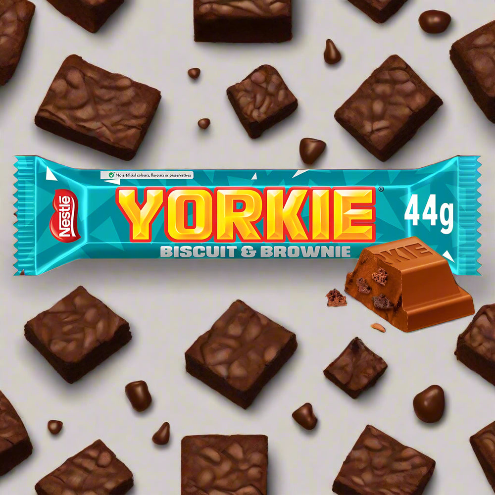Yorkie Biscuit & Brownie Milk Chocolate Bar 44g