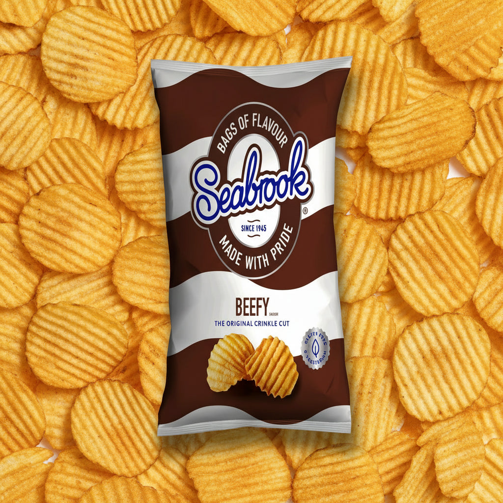 Seabrook Beefy Crinkle Cut Crisps 70g