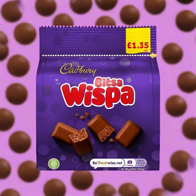 Cadbury Bitsa Wispa Chocolate Bag 95g