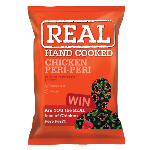Real Hand Cooked Chicken Peri Peri Flavour 35g Full Box (24 Pack)