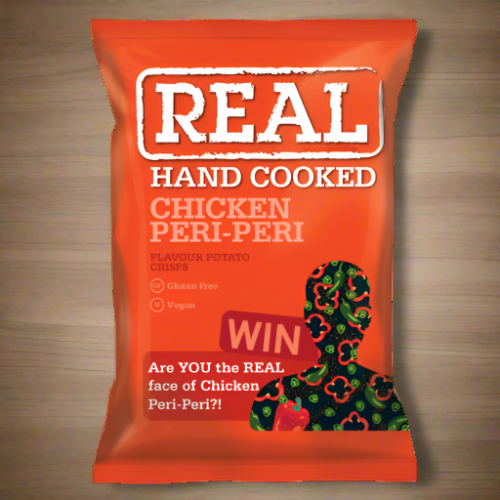 Real Hand Cooked Chicken Peri Peri Flavour 35g Single Packet