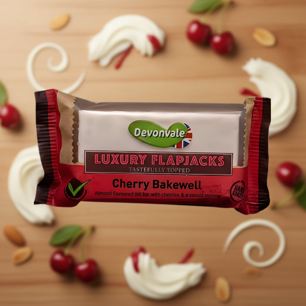 Devonvale Luxury Cherry Bakewell Flapjack 90g