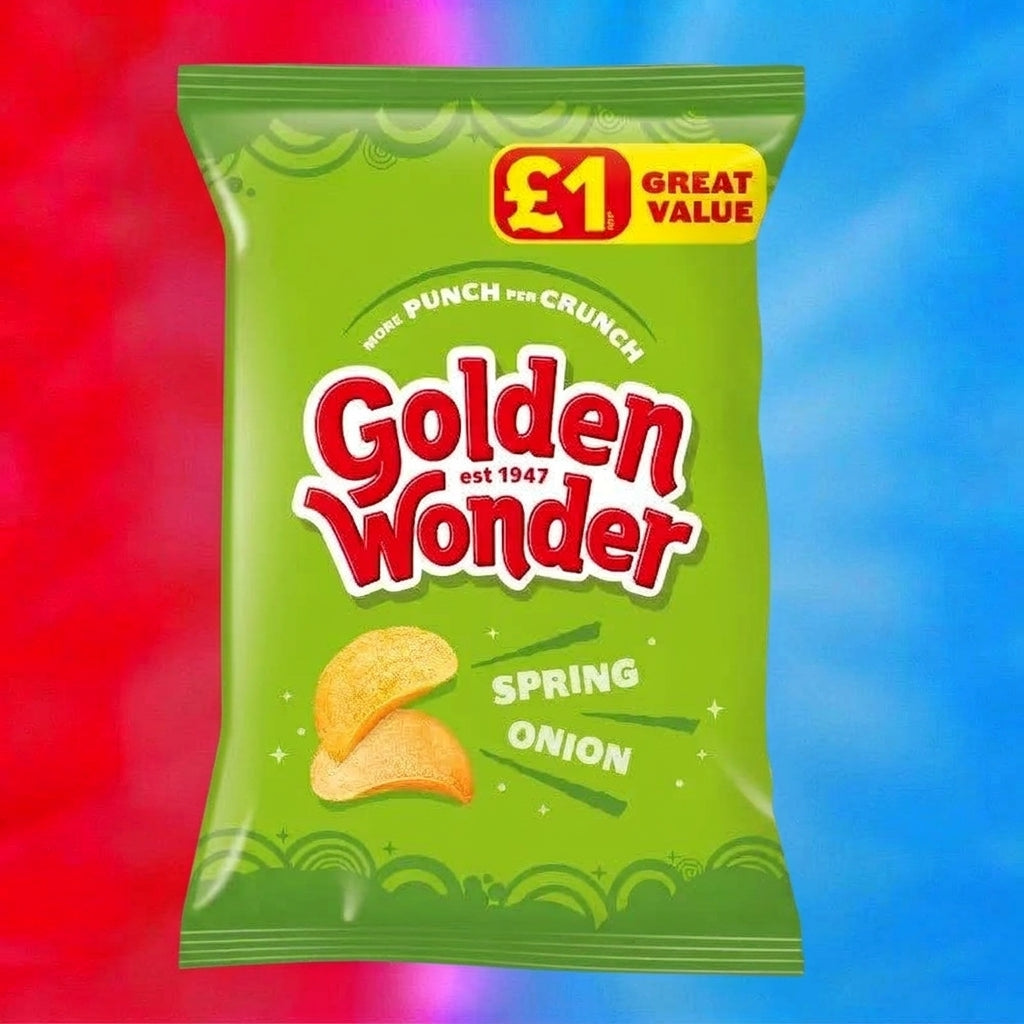 Golden Wonder Spring Onion Flavour Potato Crisps 57g
