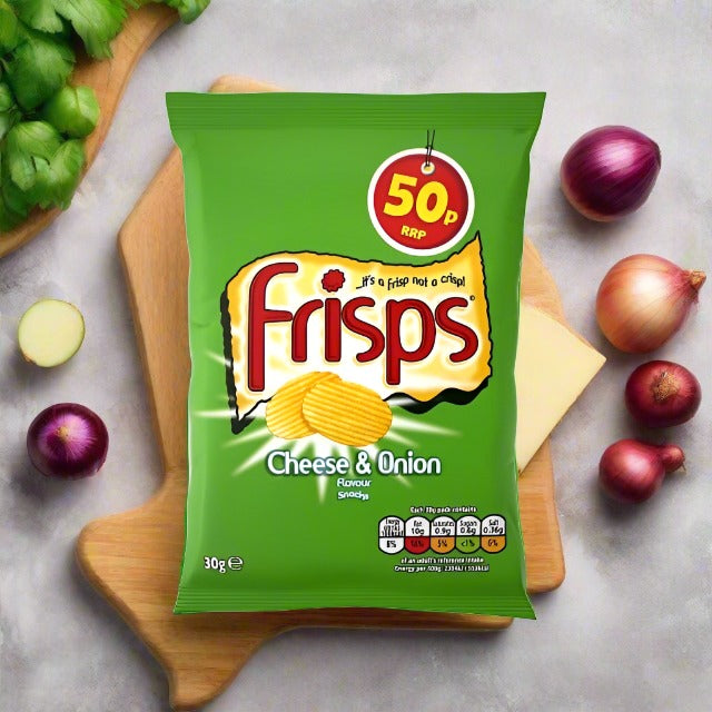 Frisps Cheese And Onion Flavour Snacks 30g Single Packet