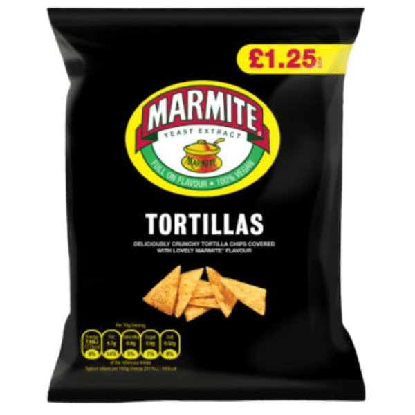 Marmite Tortillas PM £1.25 70g