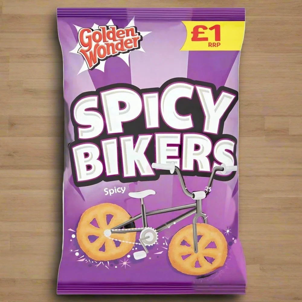 Golden Wonder Spicy Bikers Spicy Flavour Corn Snacks 50g