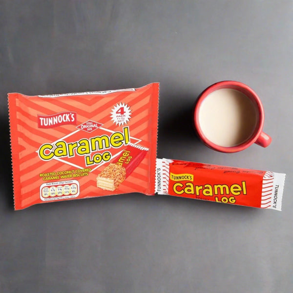 Tunnock's Caramel Wafer Biscuits 4 Per Pack
