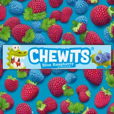 Buy Chewits Blue Raspberry Flavour 30g at SnacksOnline.co.uk