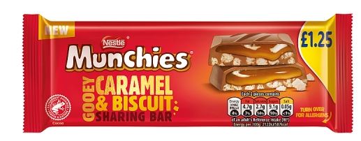 Munchies Caramel and Biscuit Chocolate Sharing Bar 87g £1.25