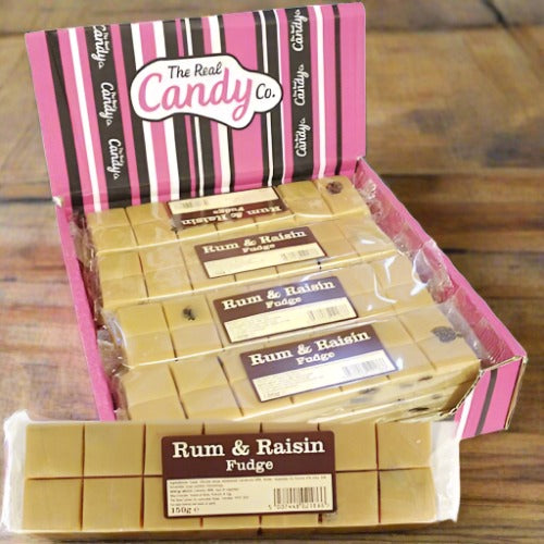 The Real Candy Co. Rum & Raisin Fudge Bar 150g