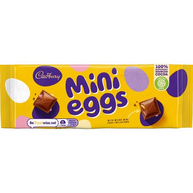 Cadbury Mini Eggs Chocolate Bar 110g