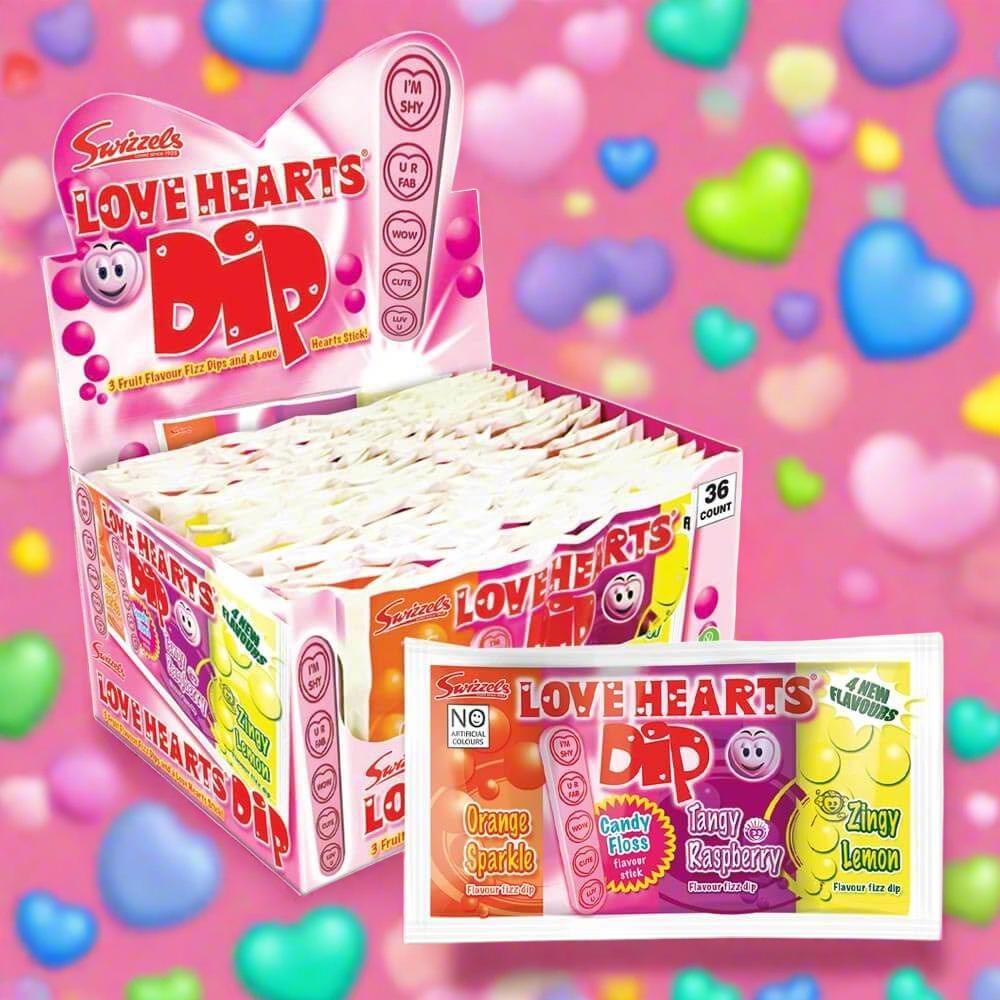 Swizzels Love Hearts Dip 23g