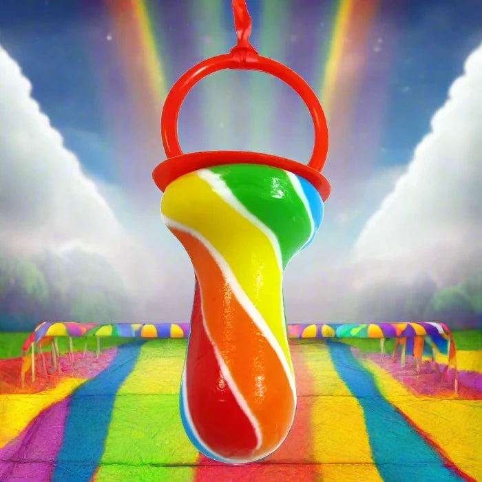 Crazy Candy Factory Fair ground Rainbow Rock Dummies 60g