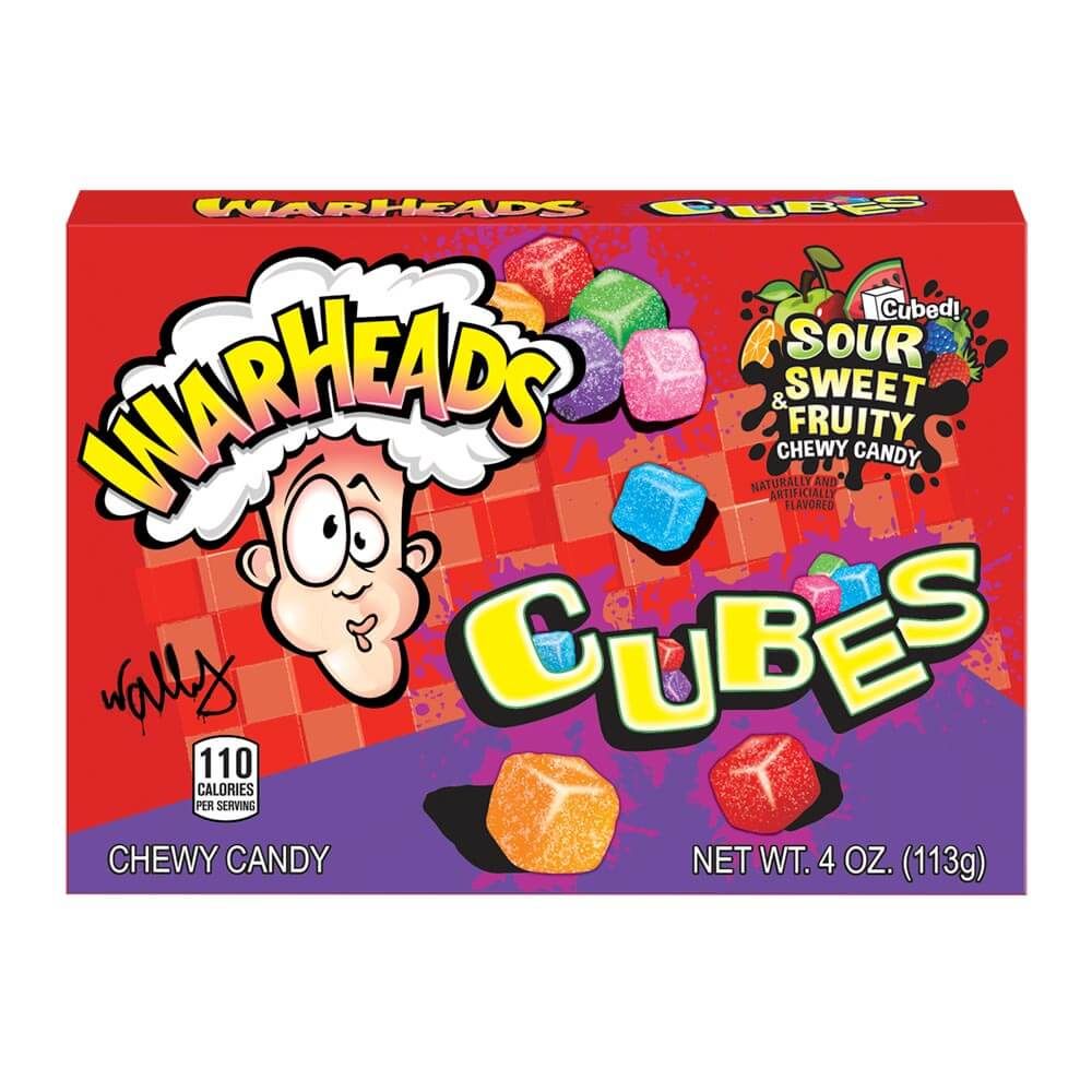 Warheads Sour Chewy Cubes 113g
