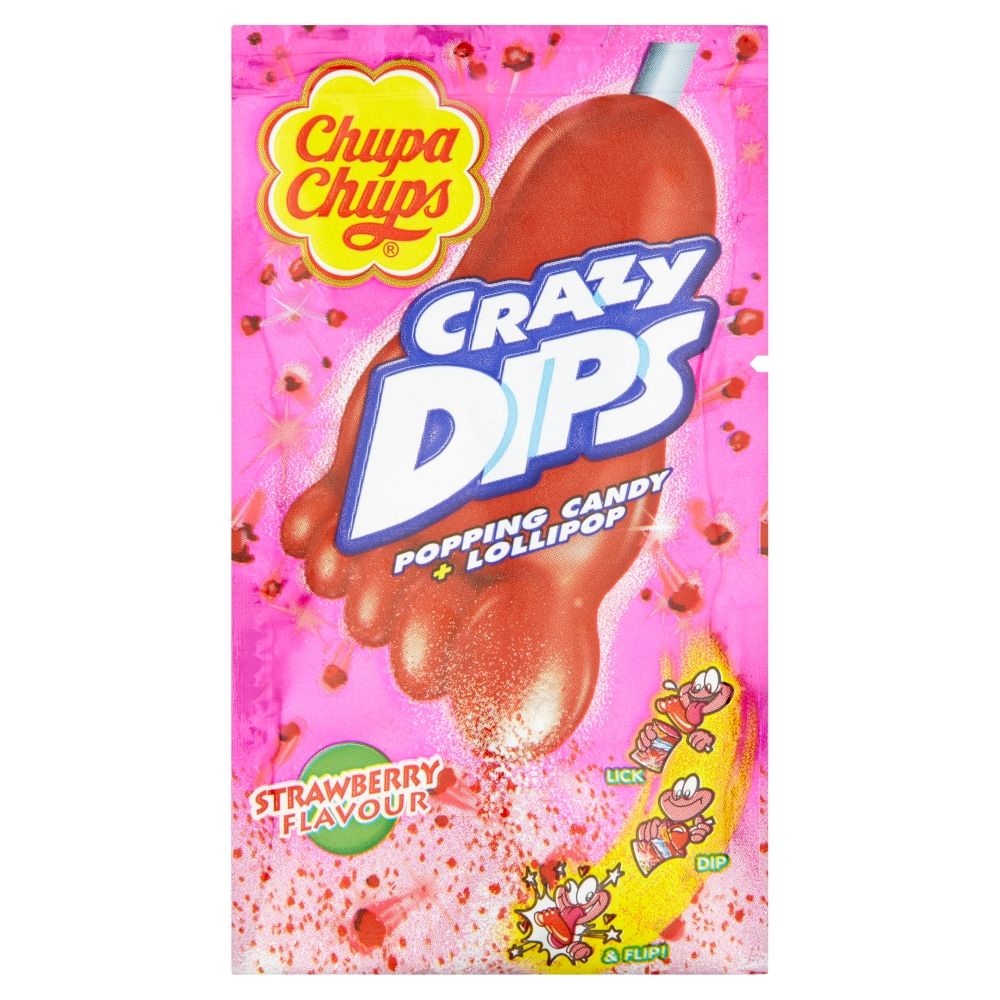 Chupa Chups Crazy Dips Lollipop And Dip 14g