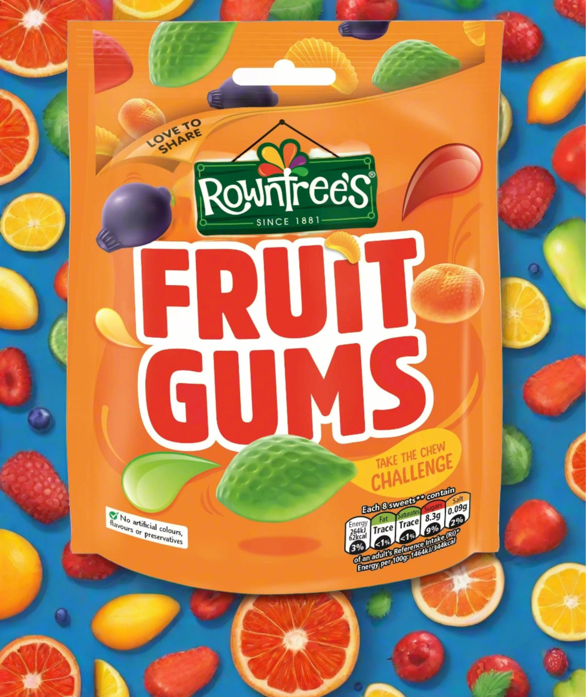 Rowntree's Fruit Gums  Sweets Sharing Bag 120g £1.25