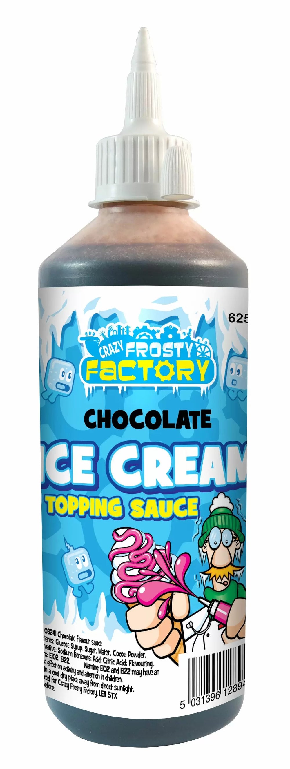 Crazy Frosty Factory Milk Chocolate Ice Cream Topping Sauce 625g