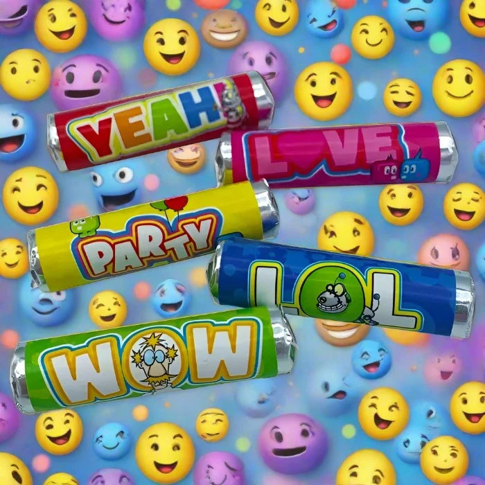 Crazy Candy Factory Big Mood Text Rolls 5.2g