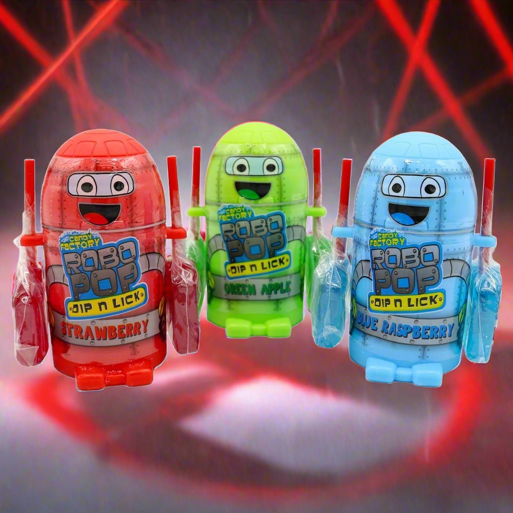 Crazy Candy Factory Robo Pop Dip N Lick 40g