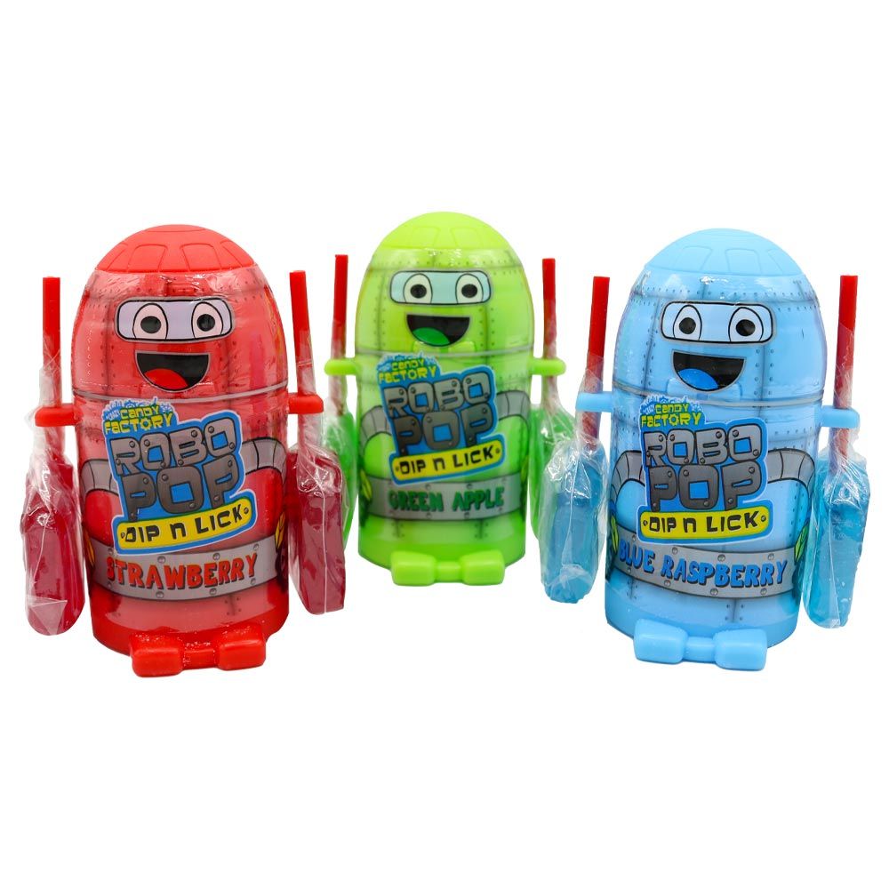 Crazy Candy Factory Robo Pop Dip N Lick 40g