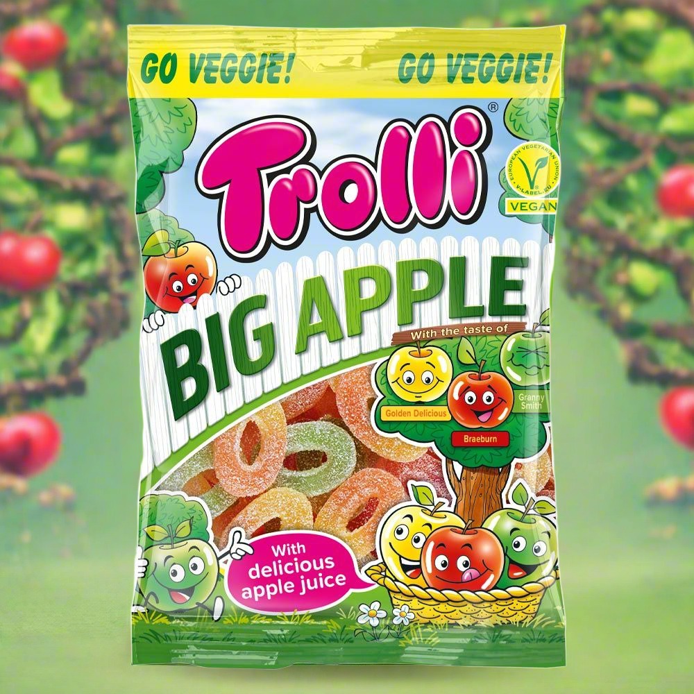 Trolli Big Apple Rings Share Bag 175g