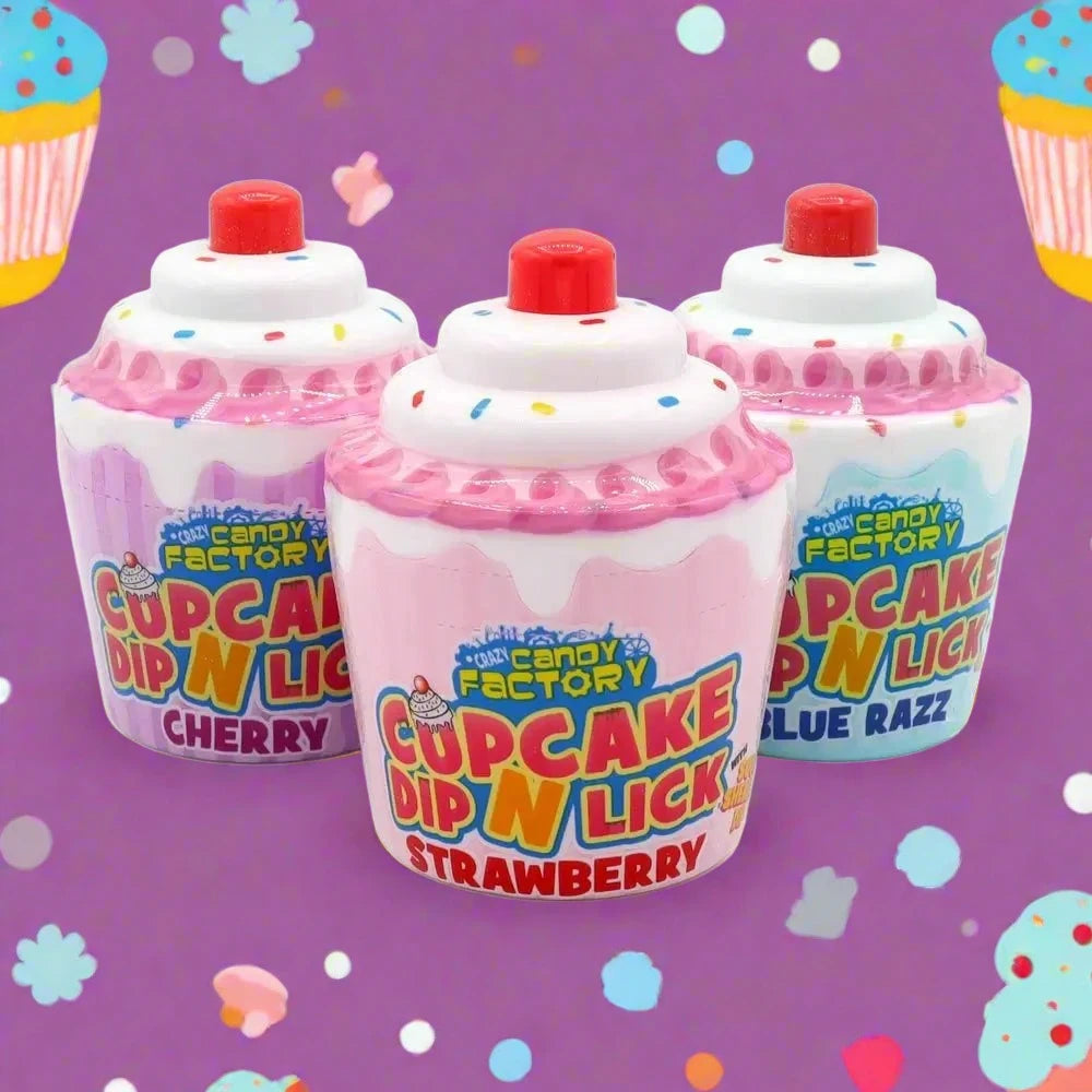Crazy Candy Factory Cupcake Dip N Lick 40g