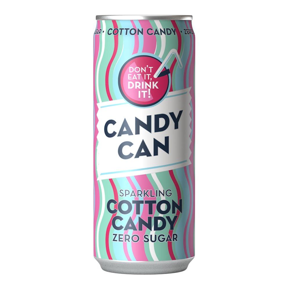 Candy Can Sparkling Cotton Candy Zero Sugar Can 330ml