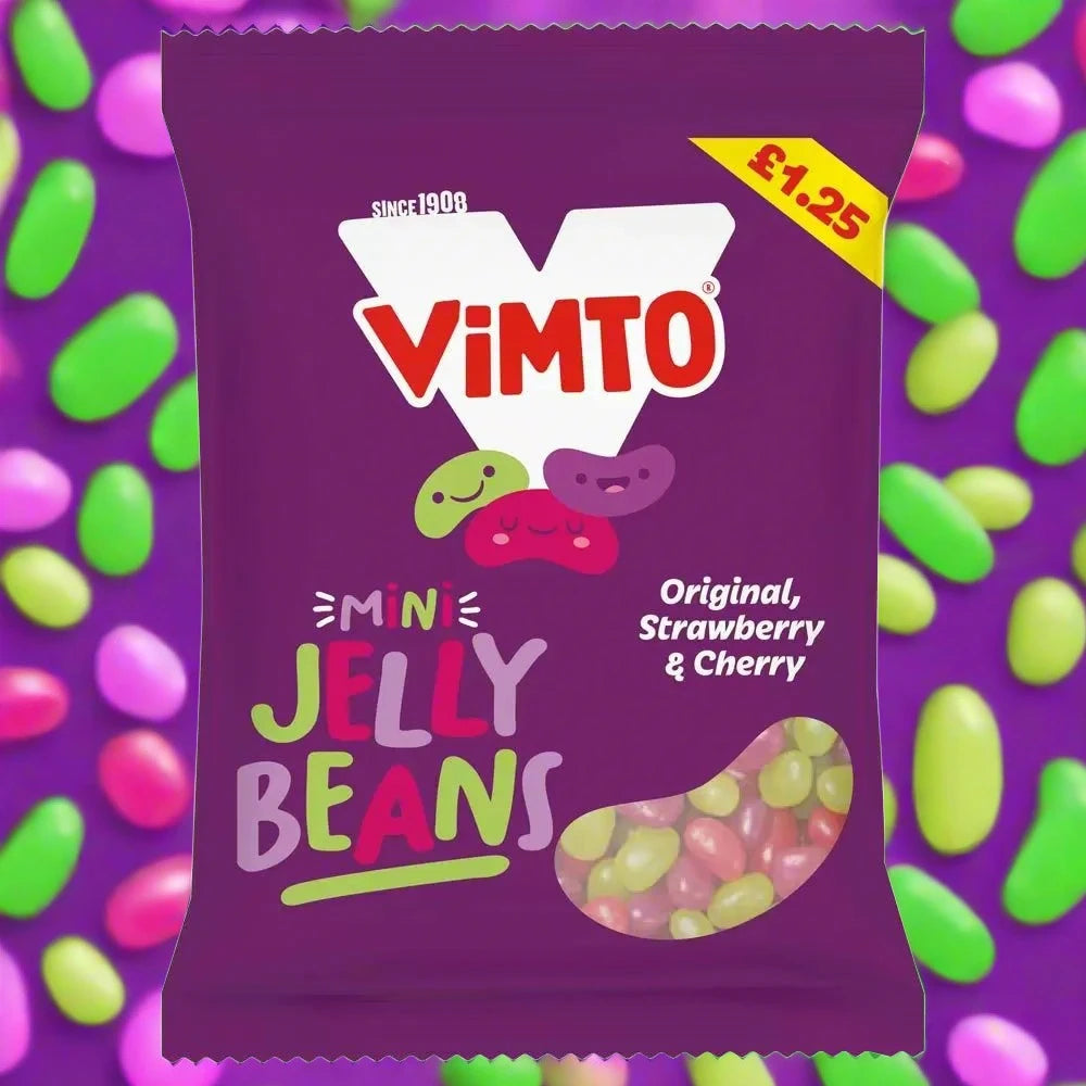 Vimto Mini Jelly Beans Bag 140g.