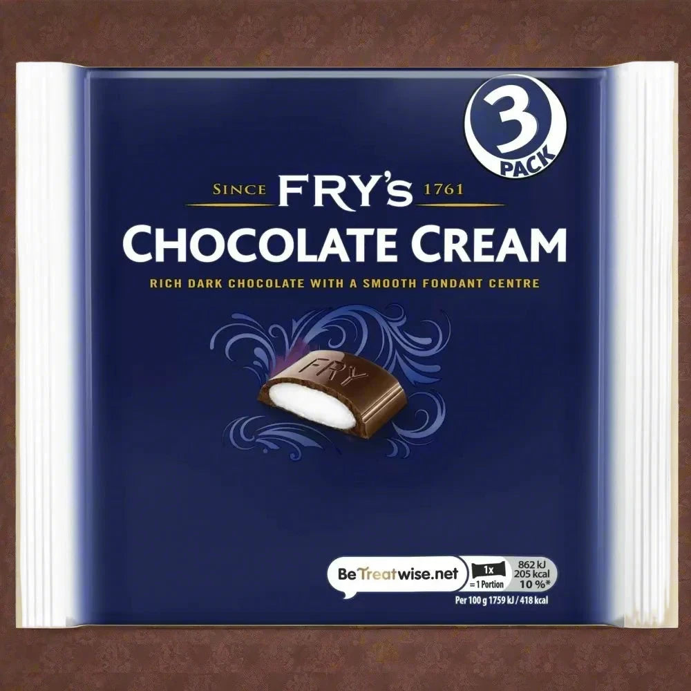 Fry's Chocolate Cream Chocolate Bar 3 Pack 147g