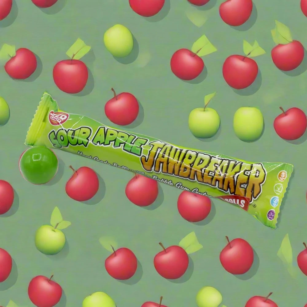 Zed Candy Sour Apple Jawbreaker 6 Ball Pack 49.5g