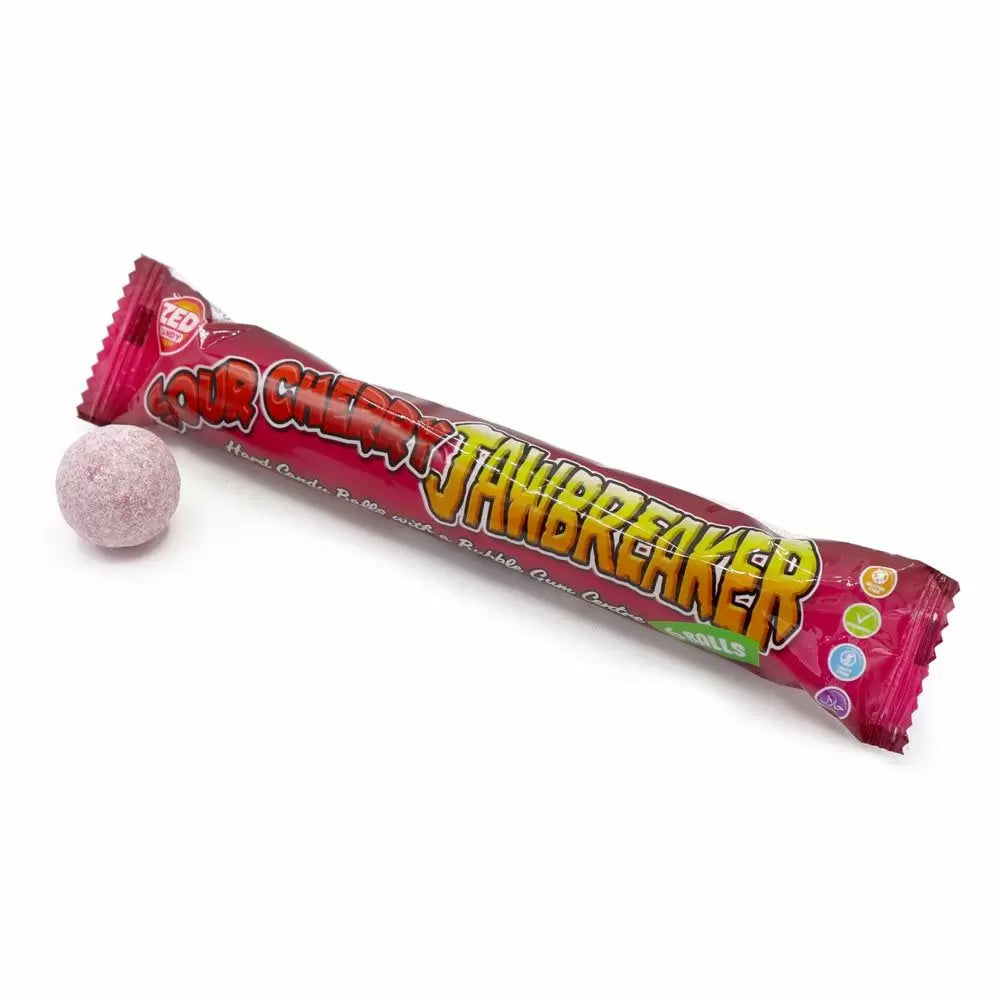 Zed Candy Sour Cherry Jawbreaker 6 Ball Pack 49.5g 