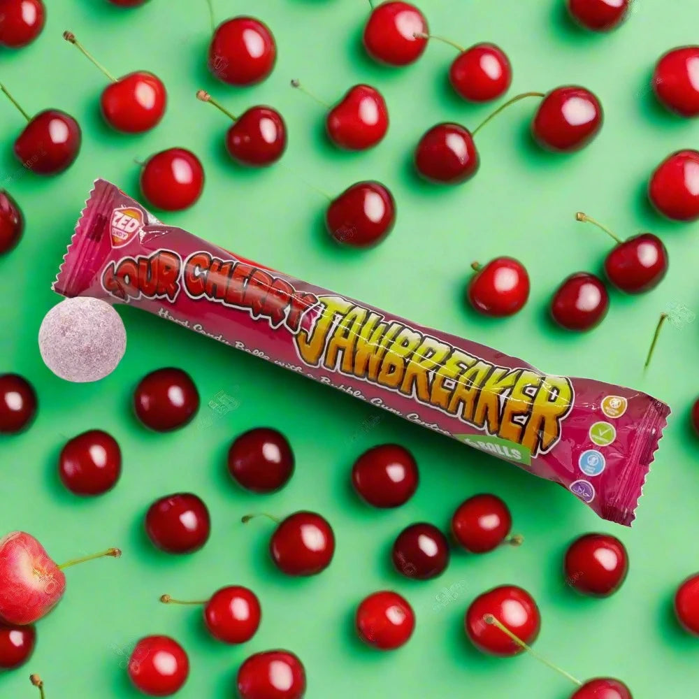 Zed Candy Sour Cherry Jawbreaker 6 Ball Pack 49.5g 