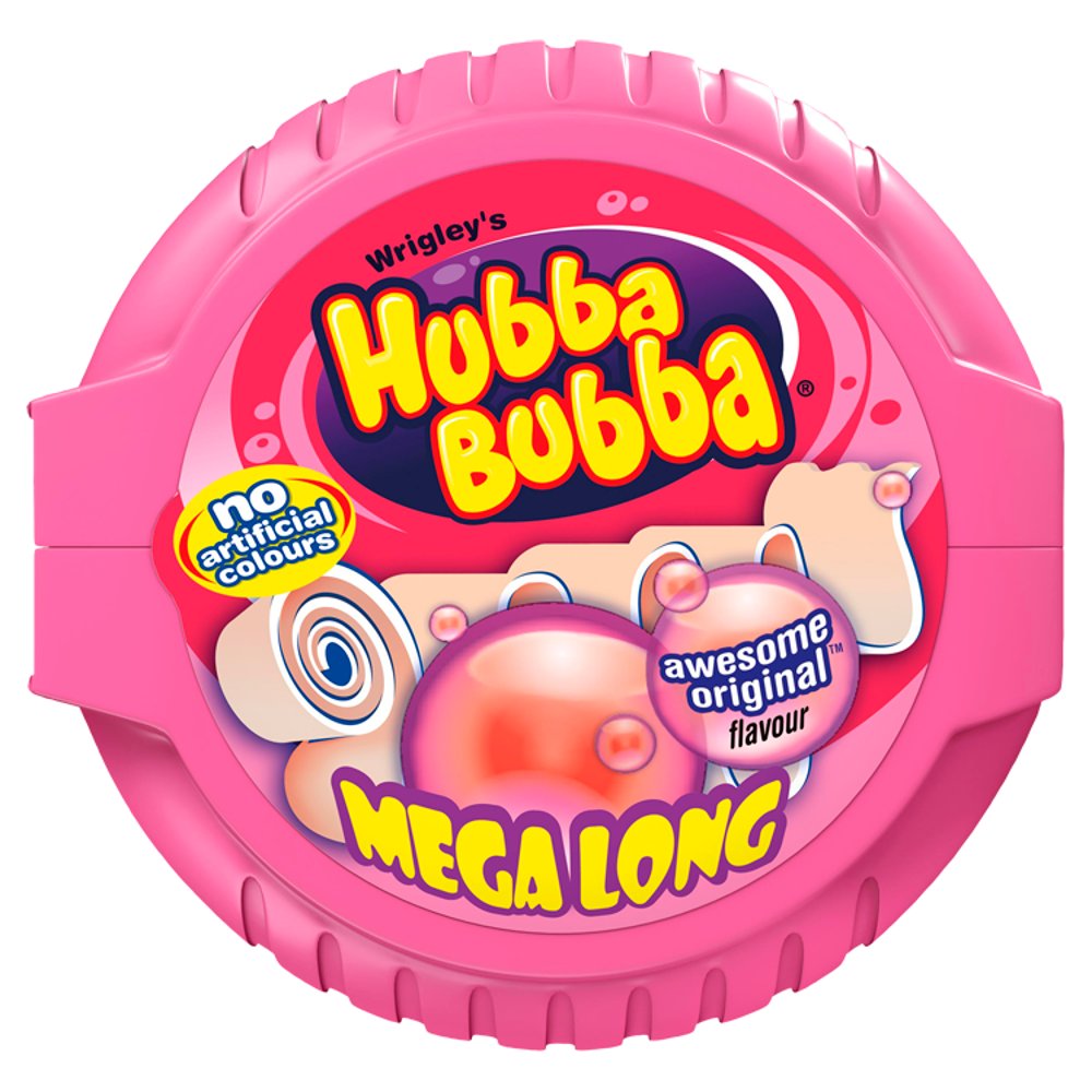 Hubba Bubba Fancy Fruit Bubblegum Mega Long Tape 56g