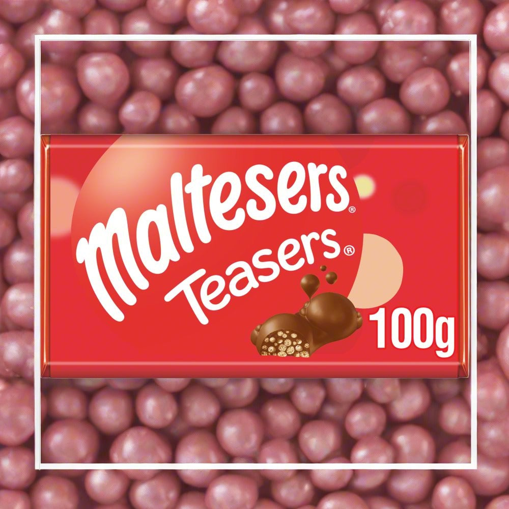 Maltesers Teasers Milk Chocolate & Honeycomb Block Bar 100g