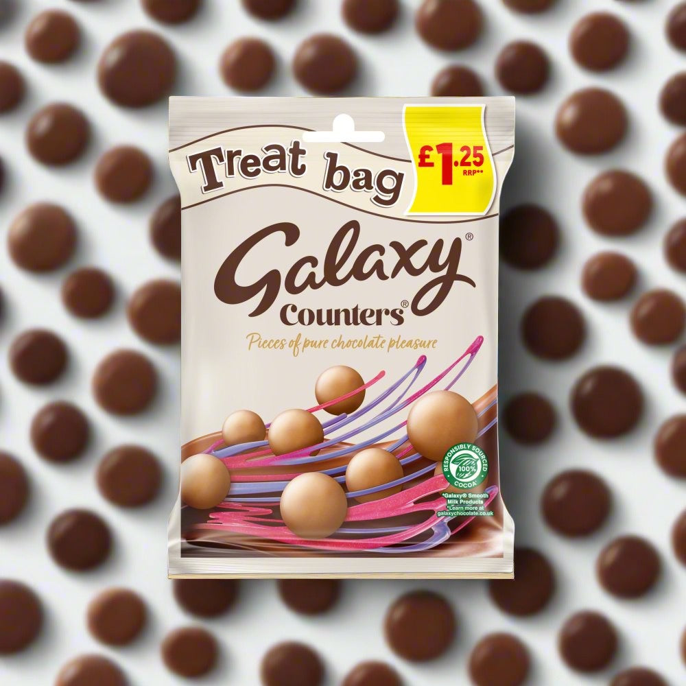 Galaxy Counters Chocolate Treat Bags 78g £1.25