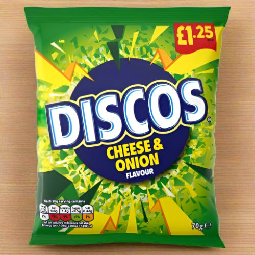 Discos Cheese & Onion Crisps 70g