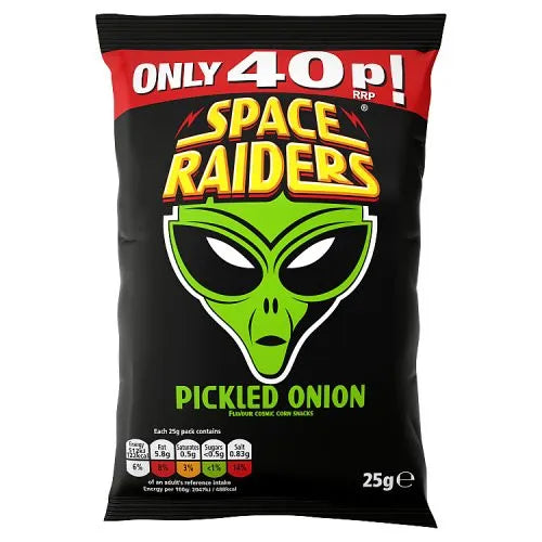 Space Raiders Pickled Onion Snacks 25g Single Packet