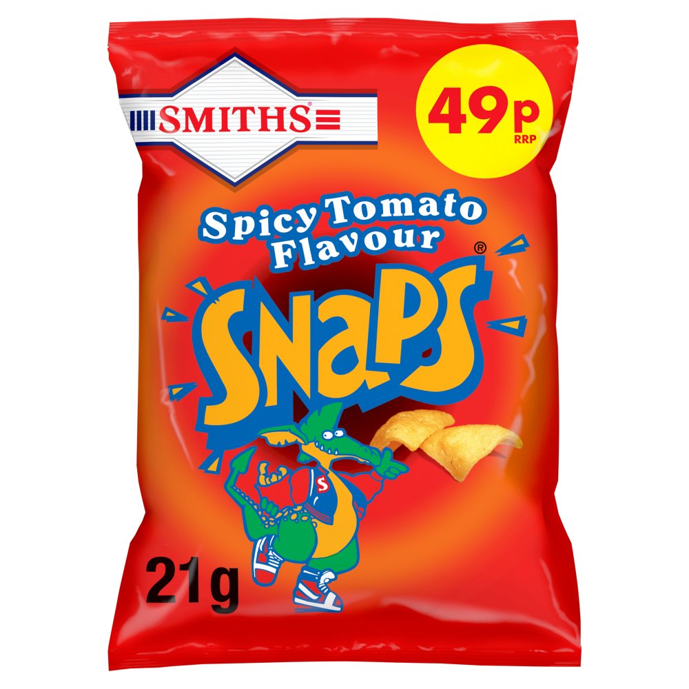 Smiths Snaps Spicy Tomato Snacks 49p PMP 21g