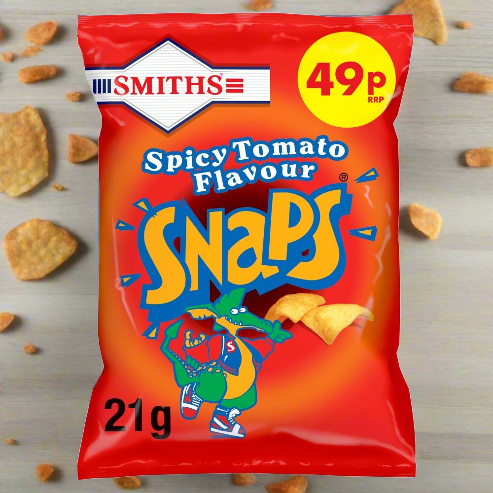 Smiths Snaps Spicy Tomato Snacks 49p PMP 21g