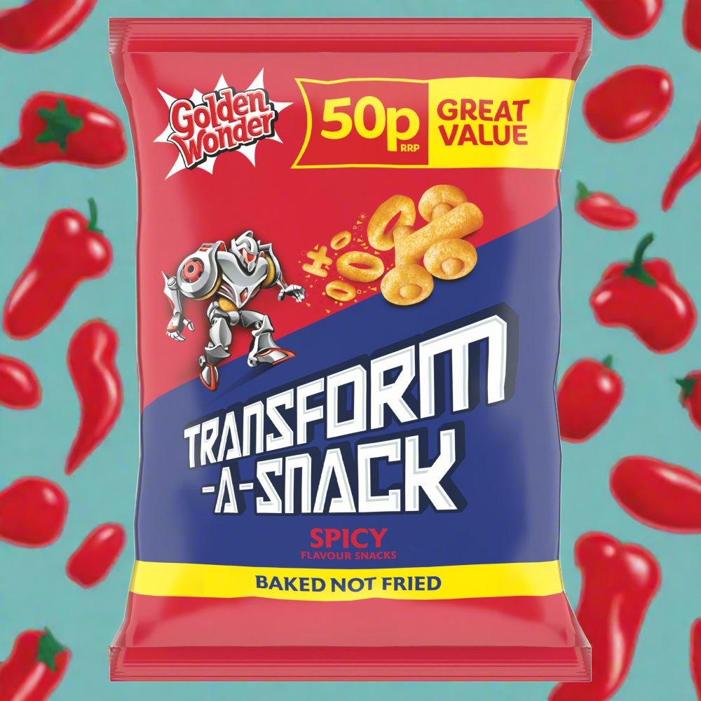 Golden Wonder Transform A Snack Spicy 27g Single Packet