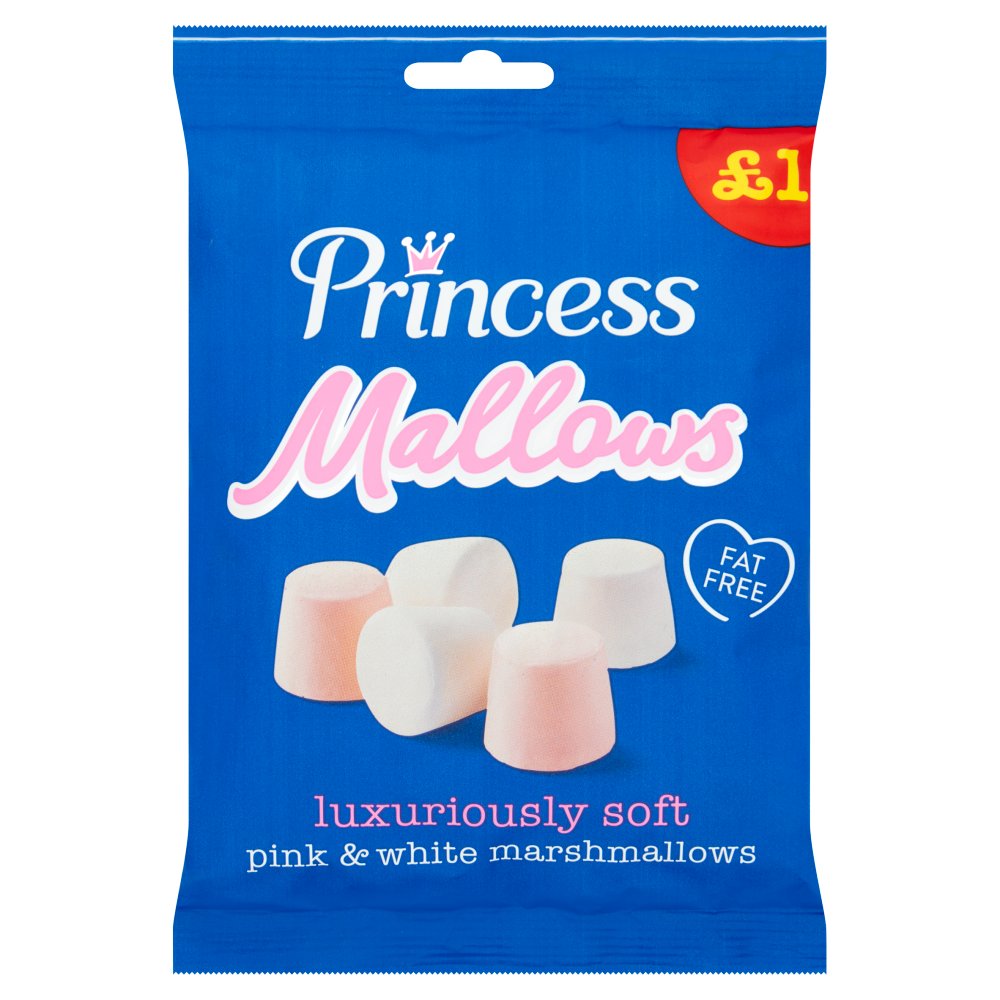 Princess Mallows Pink & White Marshmallows 150g